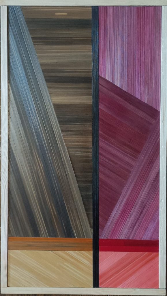 tableau marqueterie de paille